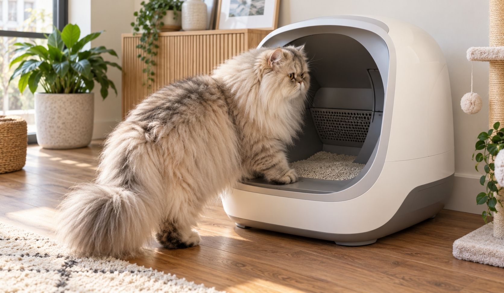 Featured image for “Automatic Litter Box for Large Cats: Fit vs Room to Dig”