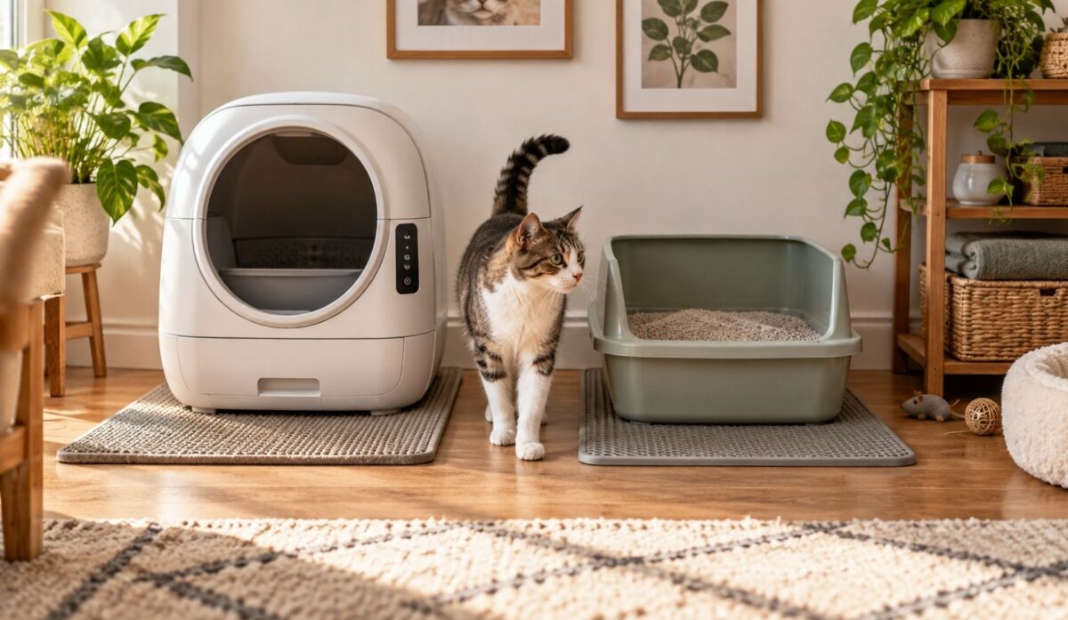 Guide on Automatic and Manual Litter Box Together