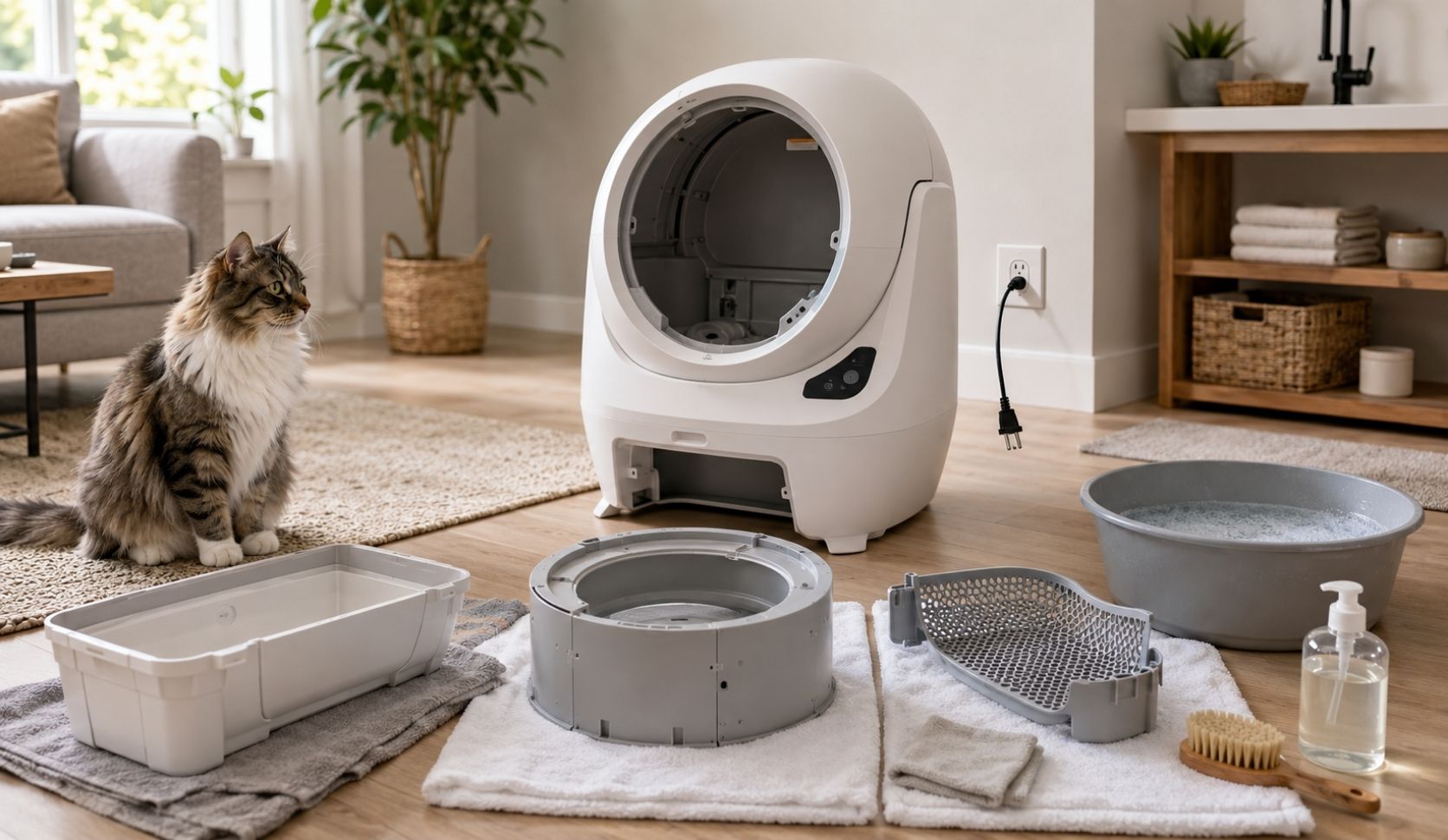 Featured image for “How to Deep Clean an Automatic Litter Box”