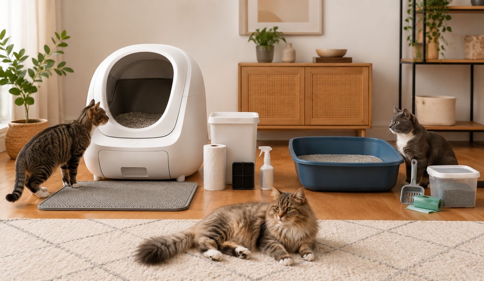 Featured image for “Self-Cleaning Litter Box Cost vs Manual: The Real Math”