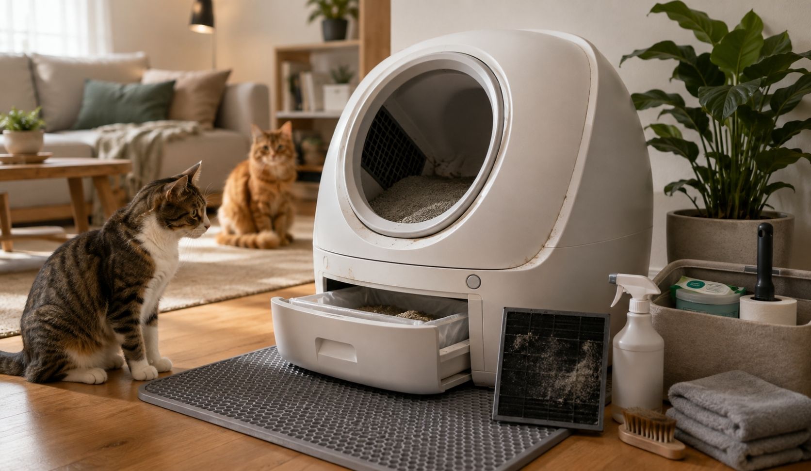Featured image for “Why a Self-Cleaning Litter Box Starts to Smell”